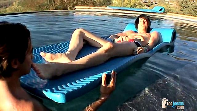 Asher Christiansen and Brenden Killen Worship Cock with Foot Stroking