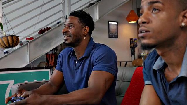 Seduced nympho BBW fucked in threesome by big black cock