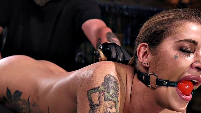 Trapped BDSM slut fucked in wet cunt by dominating partner