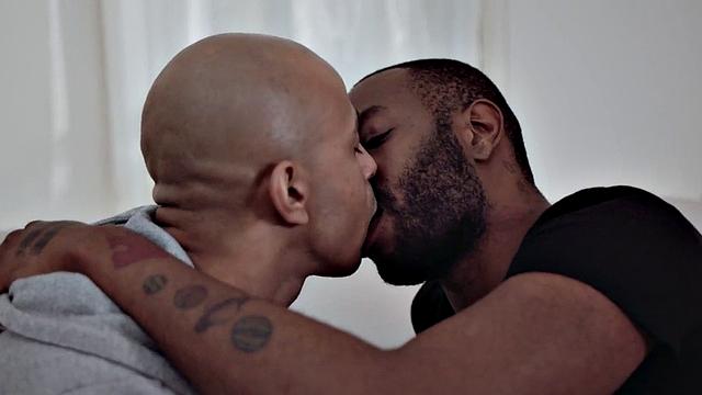 Ebony couple enjoy steamy bareback rimjob and ass fuck