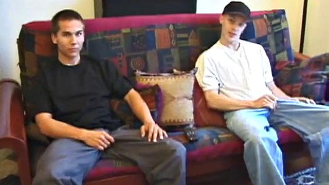 Kicking back with his bud Brock, while both rub growing bulges, straight boy Shane is still carrying on about giving another dude head, an experience he describes as kind of interesting.