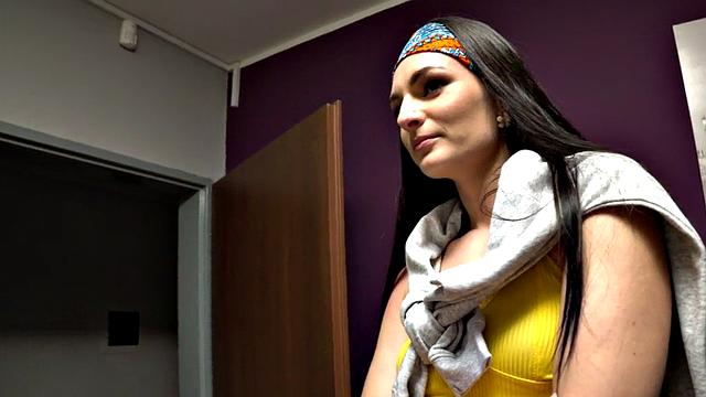 Kinky roommates share room for a wild threesome with small tits, tattooed brunettes & doggystyle action