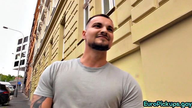 Amateur jock analfucked by stranger