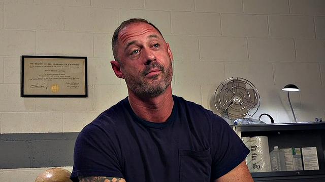 Femdom busty nurse teasing her chastity sub