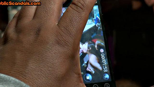 Public BDSM subs used in voyeur food fetish fuck