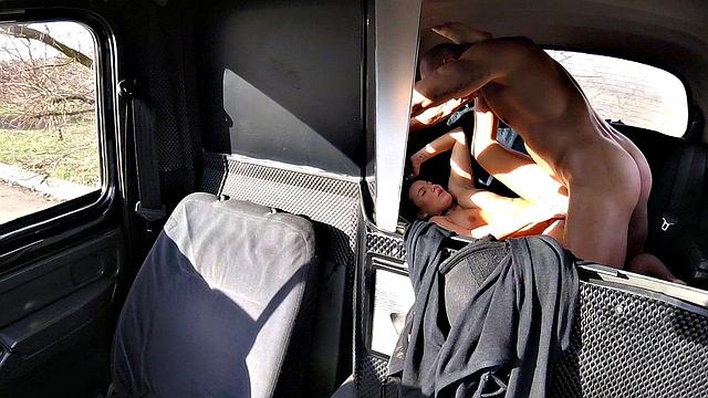 Fit taxi driver nails his way through a hot pussy with a cumshot finish