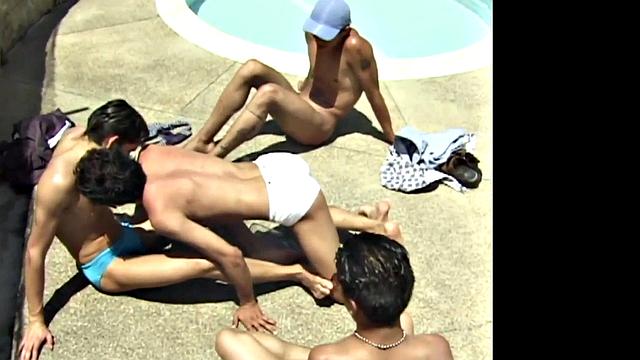 Slim Latino amateurs sucking and breeding in outdoor party