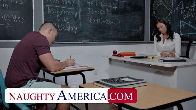 Reagan Foxx teaches student a lesson in classroom