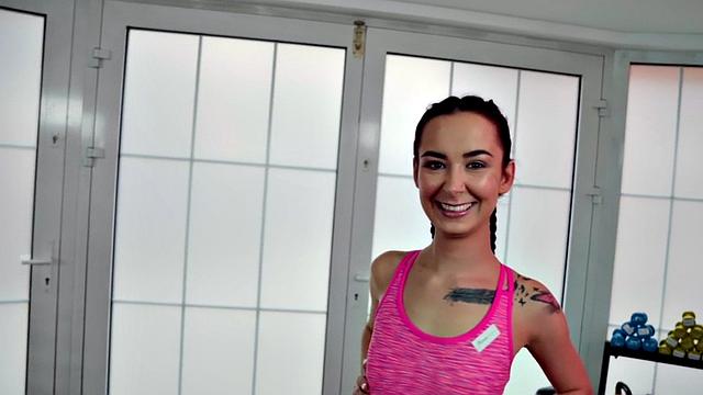 Sapphic gym coach seduces hairy beaver for tribbing session