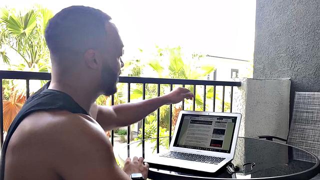 Throating gay fucked by stud in POV in doggystyle