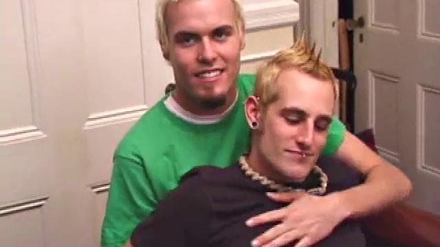 Torque and Seth hook up, soon locked in deep and passionate kisses. They strip down, Torque works his mouth to Seth's fat cock and gives it a good sucking.