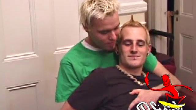 Torque and Seth hook up, soon locked in deep and passionate kisses. They strip down, Torque works his mouth to Seth's fat cock and gives it a good sucking.