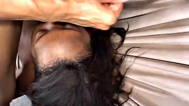 Ebony teen banged close up in raunchy sesh