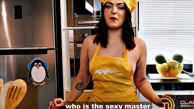 Clara Wellen, Brazilian influencer, caught opening the door naked for motorcycle courier