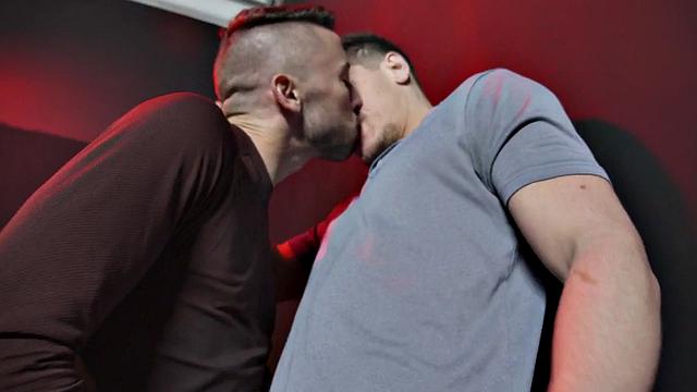 Sixpack inked stud drills bottom after receiving bj