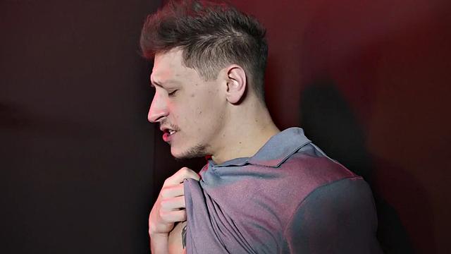 Sixpack inked stud drills bottom after receiving bj