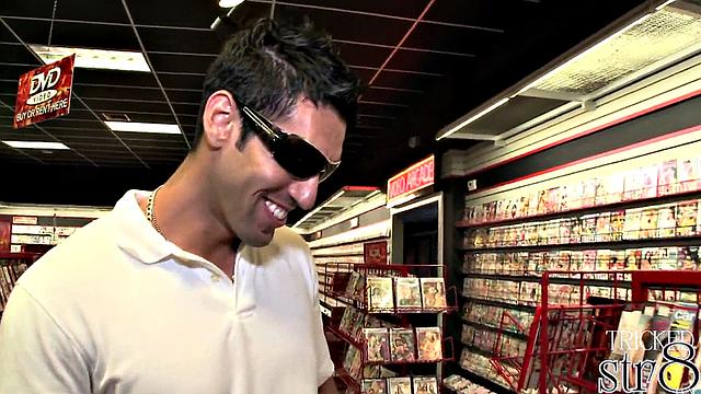 Handsome horny guy visits gay gloryhole