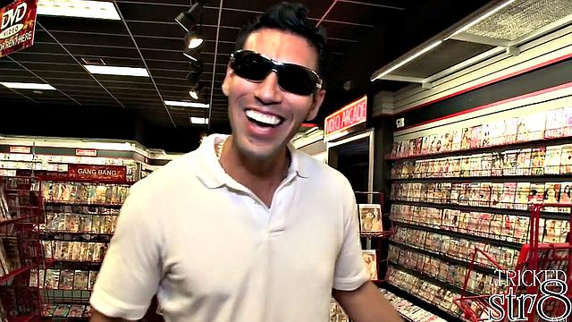 Handsome horny guy visits gay gloryhole