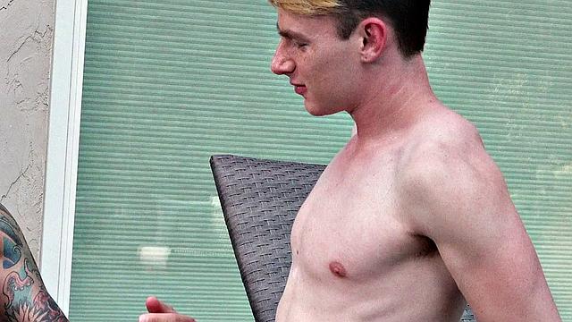 Petite 21yo twink assfucked by daddy on pool date