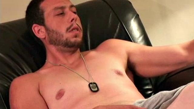 Very apprehensive and wary, Jordan was uncertain about the whole scenario, and I suspect he wouldn't have stayed had he not needed the money so badly. Jordan is 25 years old, 6' 2", and 200 pounds, and works as an electrician.