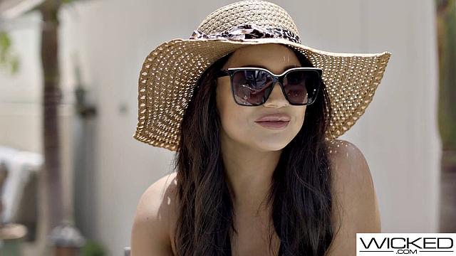 Wicked - Busty Brunette Rides Big Coc In Hotel Room