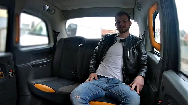 Curvy taxi babe gets licked by client