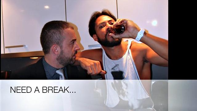 Latino fucking bareback. - Coffee Bareback Break