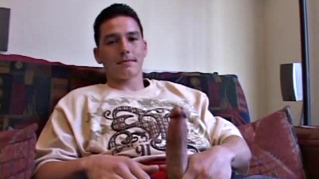 After rubbing their crotches TJ and Martin pull out their cocks and begin stroking. TJ grabs Martin's dick and starts playing with it, before going down on him. Martin likes what's happening and soon he's blowing TJ.