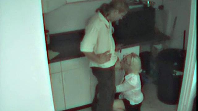 Staff caught in the kitchenette