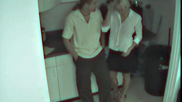 Staff caught in the kitchenette
