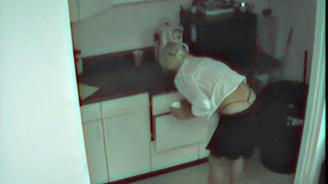 Staff caught in the kitchenette