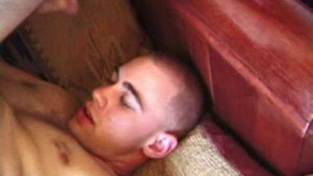 In this jerk off scene, young Nick Needs gets naked and starts stroking his big cock, stuffing sex toys up his ass for added stimulation before a cum load onto his face.