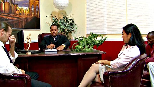 Team Fucks Asian MILF Lucky Starr