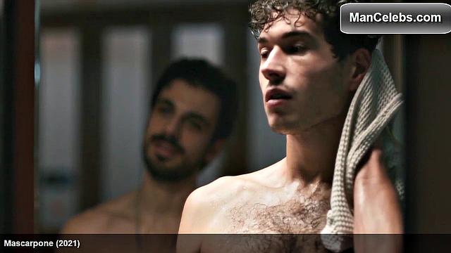 Giancarlo Commare naked butt after the shower
