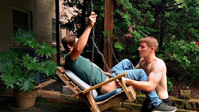 Gaping gay fucked in ass in missionary by big cock