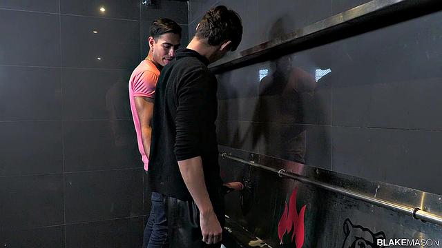 Rough Action at the Urinal! - Austin Ponce & Roy West