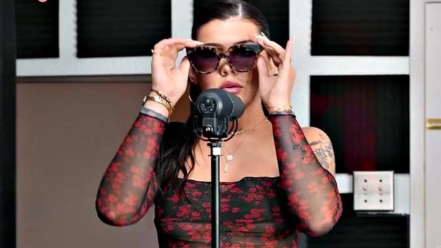 Tgirl goddess in interracial duo in singing booth