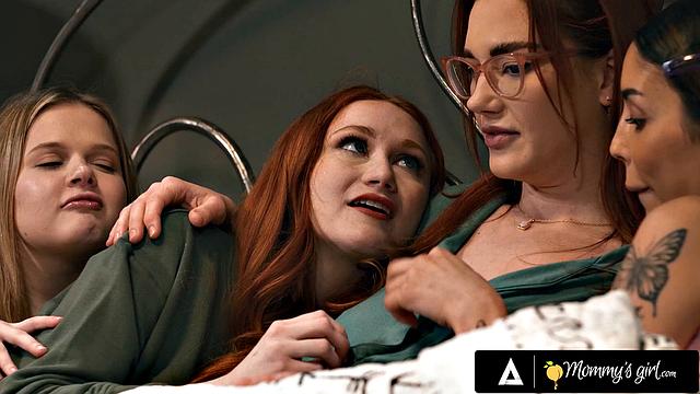 MOMMY'S GIRL - MILF Siri Dahl Comforts Stepdaughter & BFFs Coco Lovelock & Vanessa Sky