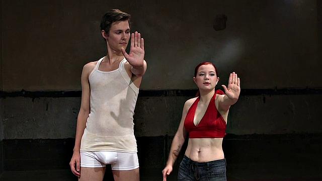 Naughty BDSM teacher teaches her new student how to handle a big one