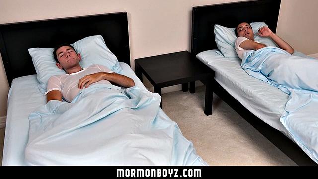horny elders Ormonde and Ingles suck and fuck after getting caught jerking off together