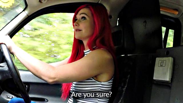 Euro babe offers her pussy as fare