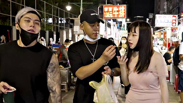 A couple of friends go out with Yuli and she gets fucked