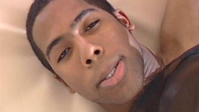 Drake Carmichael is a master of seduction, performing a love dance, while wearing nothing but see-through sheets. After his sexy show, Drake relaxes on the bed and starts stroking his cock.