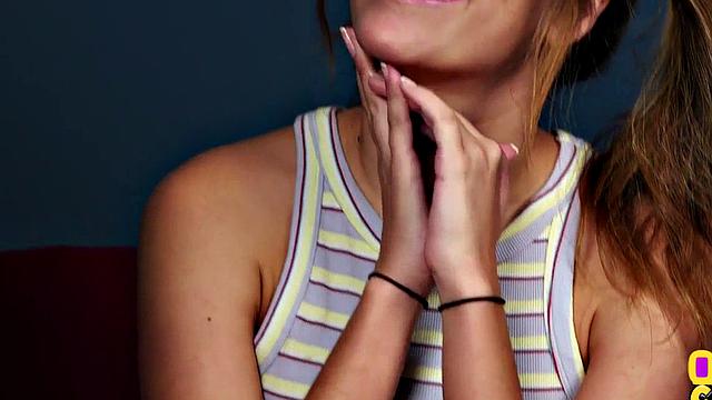 Amateur CFNM British GF in high heels sucks BFs cock