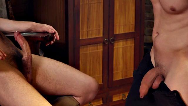 Bottom anal gay fucked missionary by perverted twink