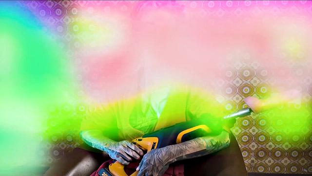 Tattooed Teen Testing Fuck Machine With Anal