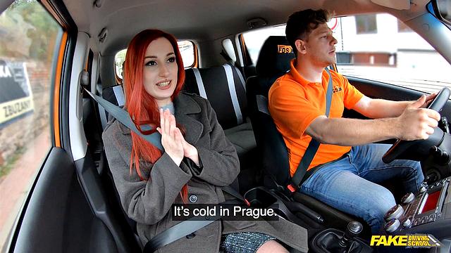 Redhead Brit Needs Licence