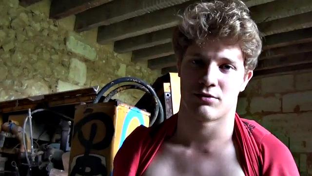 Blond top stud fucks asshole after nice cocksucking