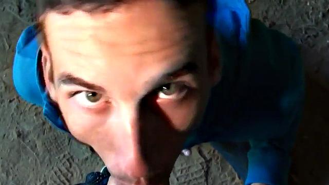 Blond top stud fucks asshole after nice cocksucking