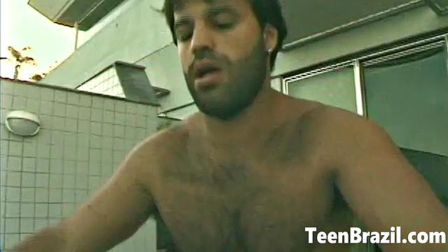 Blonde Brazilian Girl gets Facial Cumshot